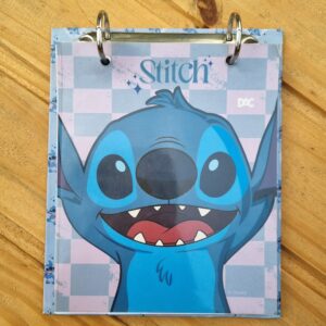 PORTA FICHAS ARGOLADO STITCH