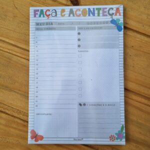 PLANNER DIÁRIO FAÇA E ACONTEÇA